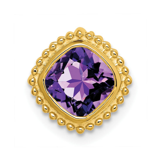 Cushion Gemstone Chain Slides