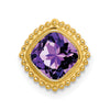 Cushion Gemstone Chain Slides