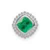 Cushion Gemstone Chain Slides