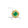 Cushion Gemstone Chain Slides