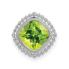 Cushion Gemstone Chain Slides