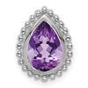 Pear Gemstone Chain Slides