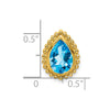 Pear Gemstone Chain Slides