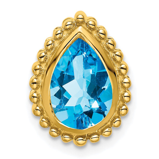 Pear Gemstone Chain Slides