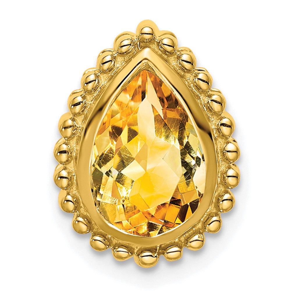 Pear Gemstone Chain Slides