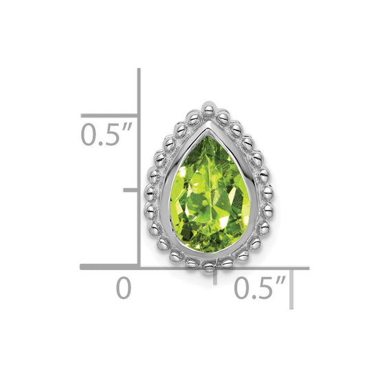 Pear Gemstone Chain Slides
