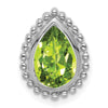Pear Gemstone Chain Slides