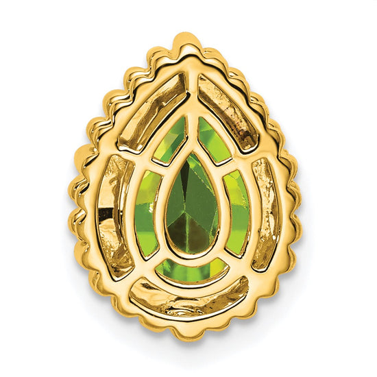 Pear Gemstone Chain Slides