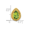 Pear Gemstone Chain Slides