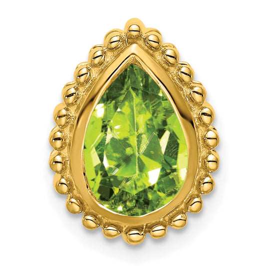 Pear Gemstone Chain Slides