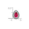 Pear Gemstone Chain Slides