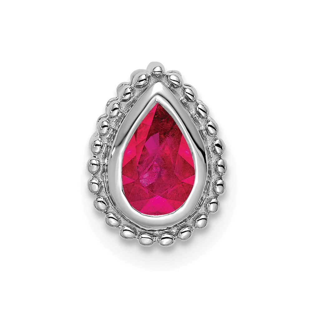 Pear Gemstone Chain Slides