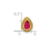 Pear Gemstone Chain Slides
