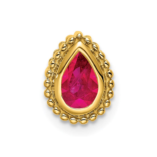 Pear Gemstone Chain Slides