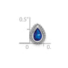 Pear Gemstone Chain Slides