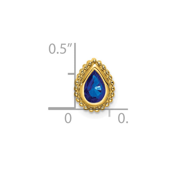 Pear Gemstone Chain Slides