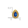 Pear Gemstone Chain Slides