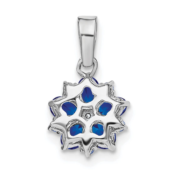 Gemstone & Diamond Floral Pendants