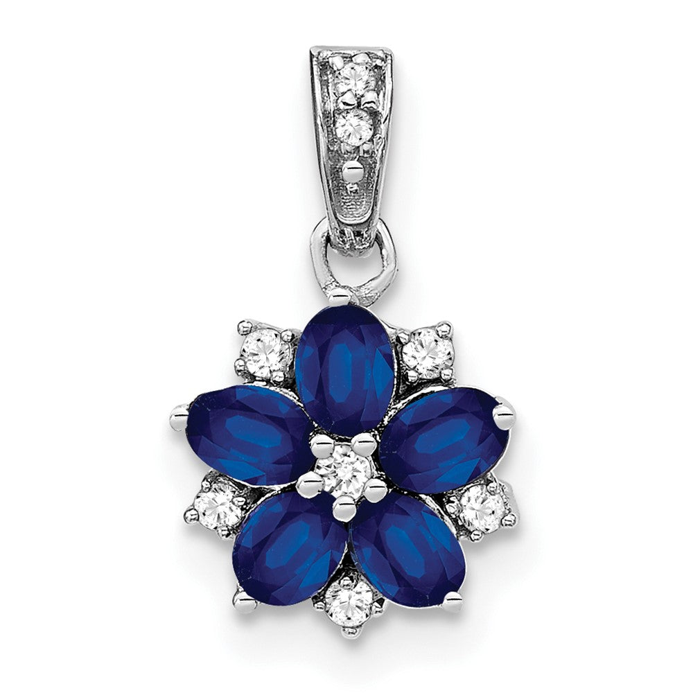Gemstone & Diamond Floral Pendants