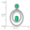 Gemstone & Diamond Ovals Pendants