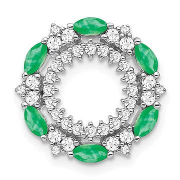 Gemstone & Diamond Circle Chain Slides
