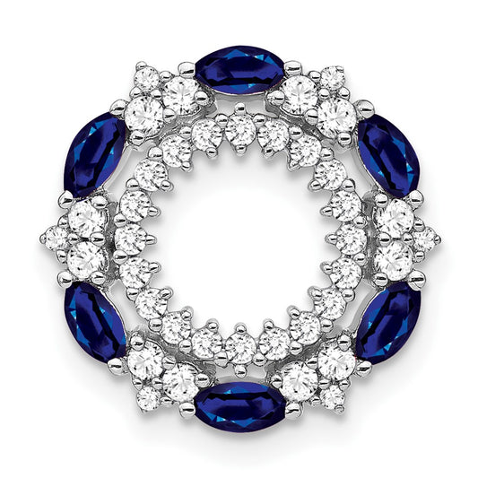 Gemstone & Diamond Circle Chain Slides