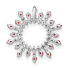 Gemstone & Diamond Snowflake Chain Slides