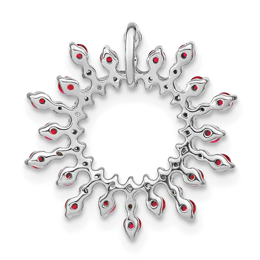 Gemstone & Diamond Snowflake Chain Slides
