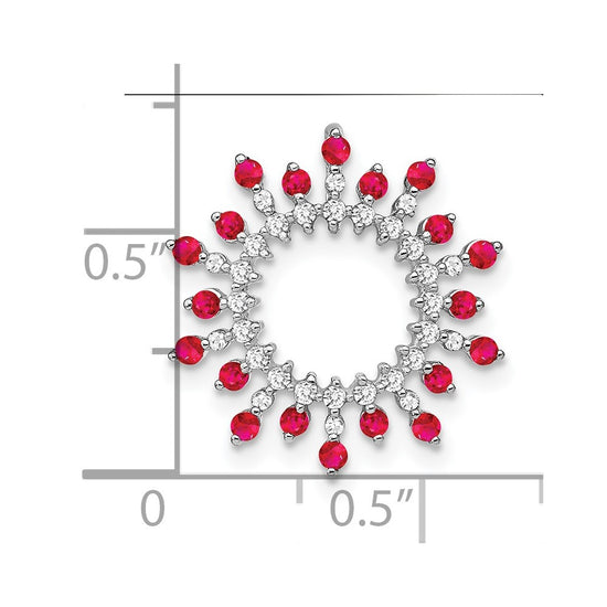 Gemstone & Diamond Snowflake Chain Slides