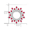 Gemstone & Diamond Snowflake Chain Slides