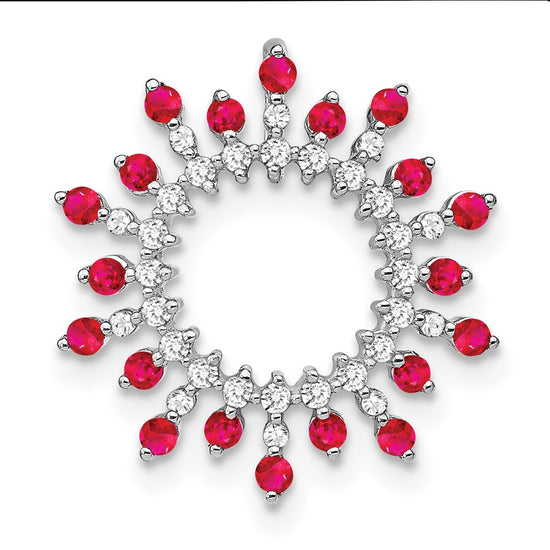 Gemstone & Diamond Snowflake Chain Slides