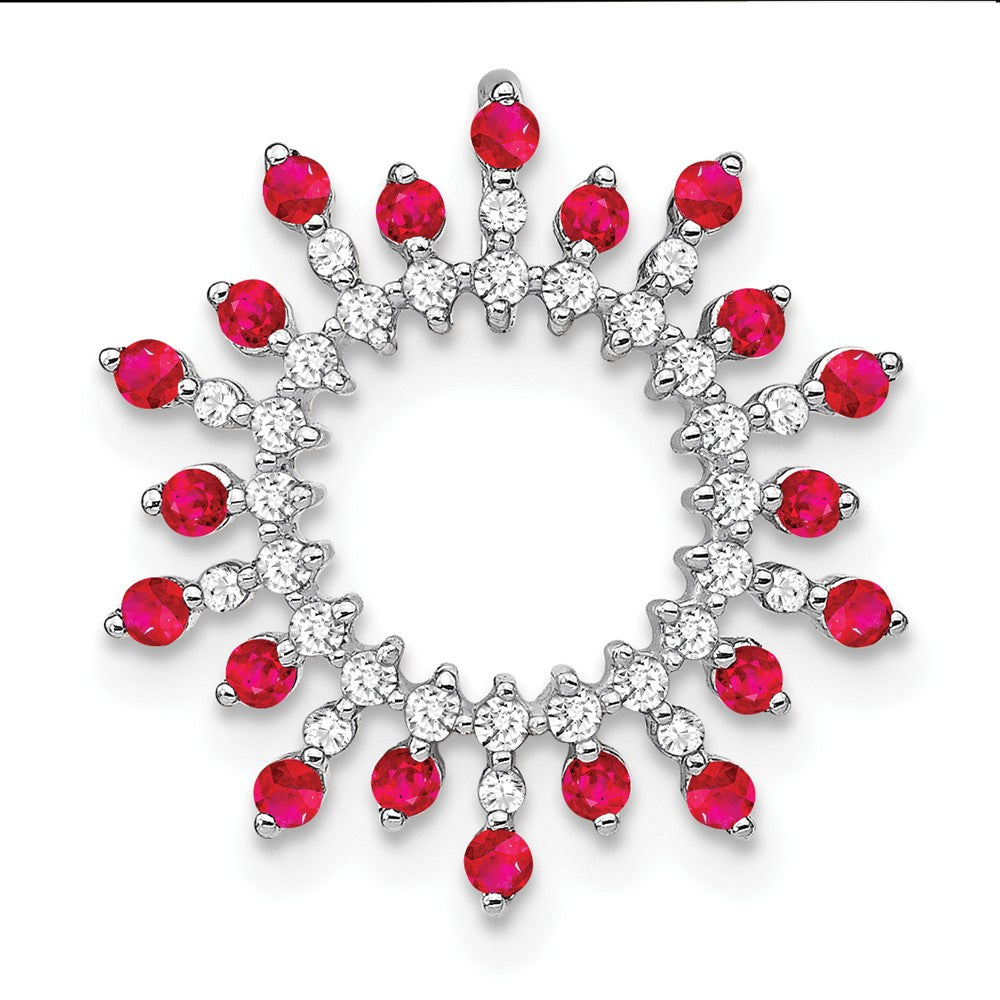 Gemstone & Diamond Snowflake Chain Slides