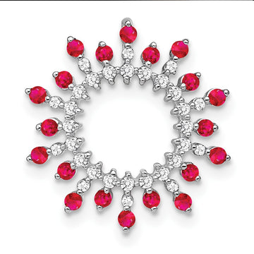 Gemstone & Diamond Snowflake Chain Slides