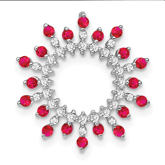Gemstone & Diamond Snowflake Chain Slides