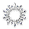 Gemstone & Diamond Snowflake Chain Slides