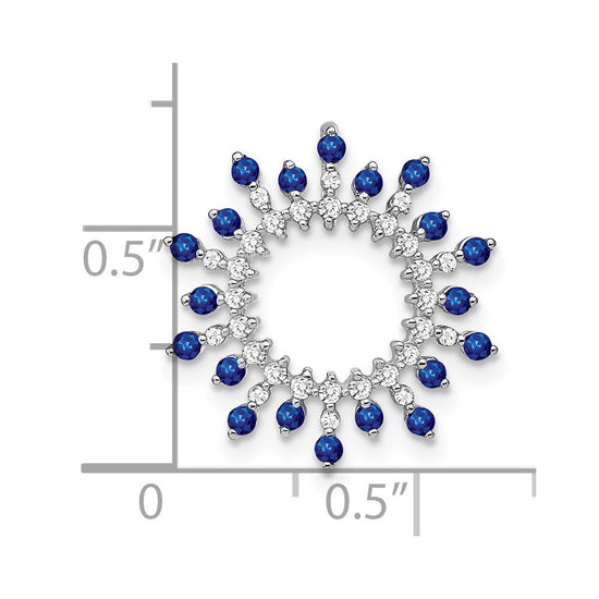 Gemstone & Diamond Snowflake Chain Slides