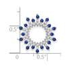 Gemstone & Diamond Snowflake Chain Slides