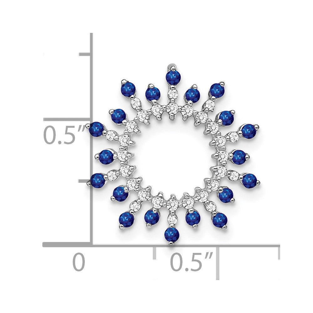 Gemstone & Diamond Snowflake Chain Slides