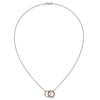 Gemstone and Diamond Circles Necklace
