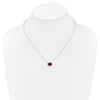 Oval Created Gemstone and Diamond Halo Necklaces