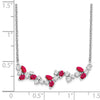Gemstone & Diamond Floral Bar Necklaces