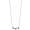 Gemstone & Diamond Floral Bar Necklaces