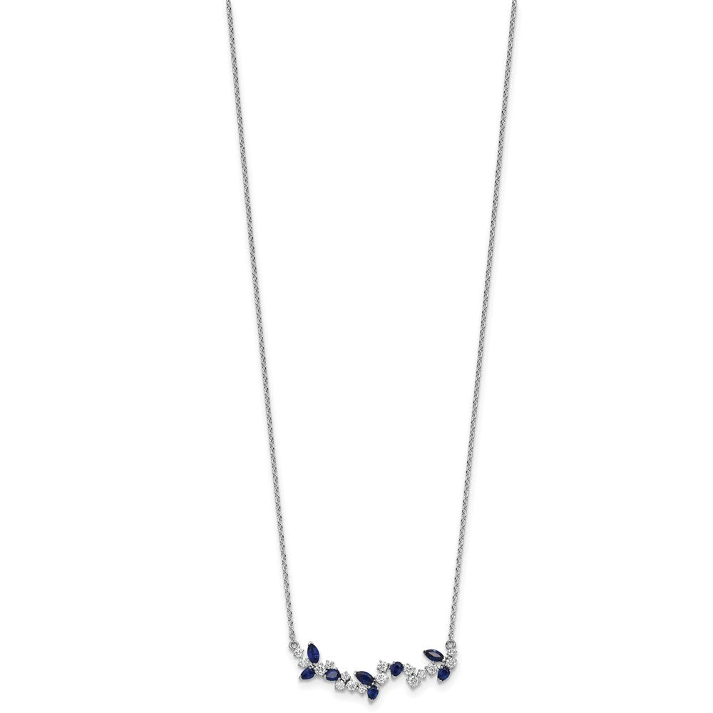 Gemstone & Diamond Floral Bar Necklaces