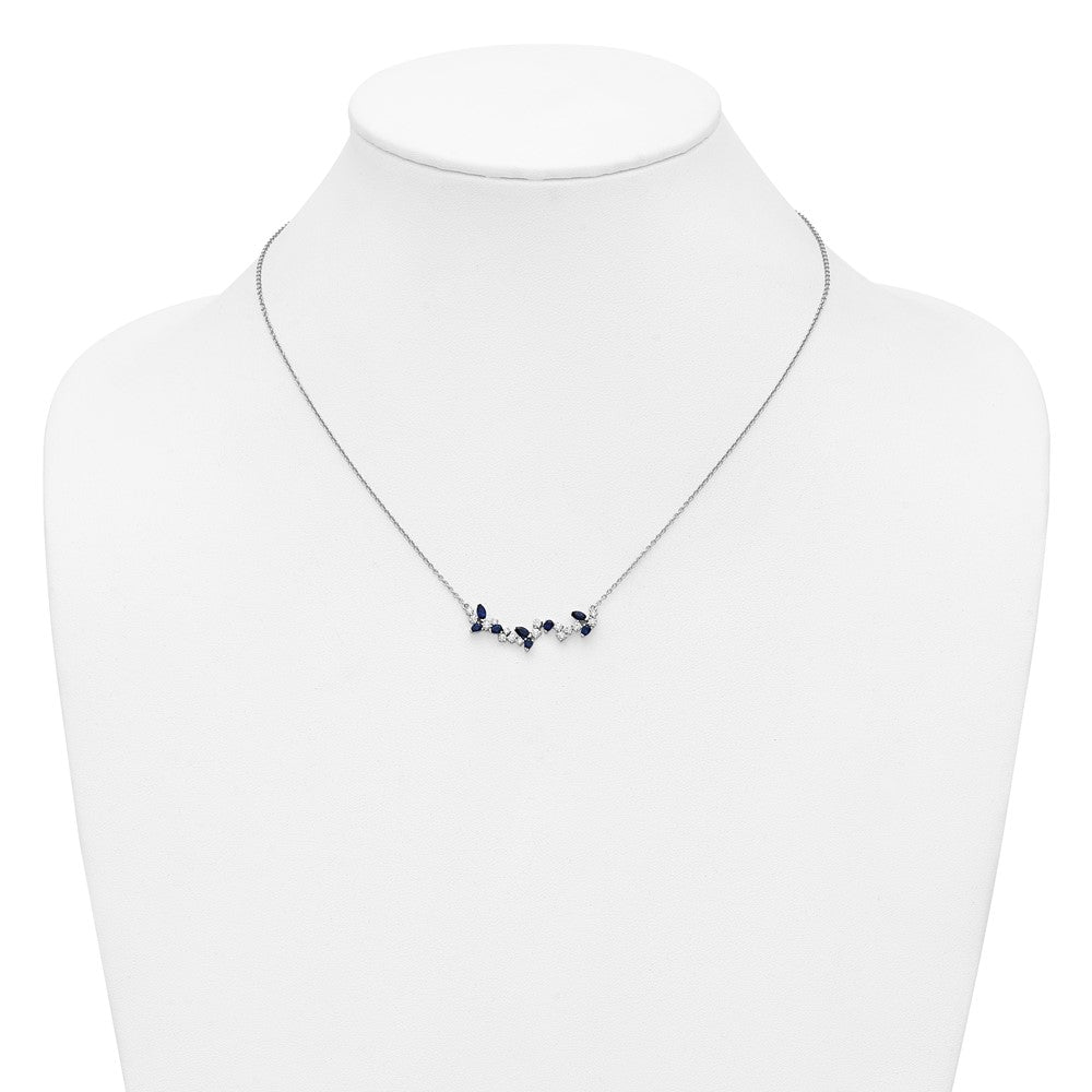 Gemstone & Diamond Floral Bar Necklaces