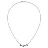 Gemstone & Diamond Floral Bar Necklaces