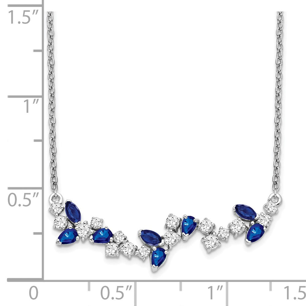 Gemstone & Diamond Floral Bar Necklaces