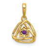 Gemstone Triangle Pendants