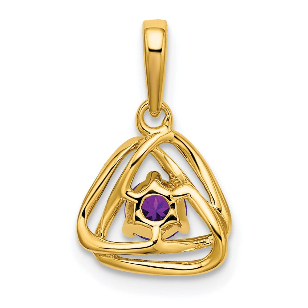 Gemstone Triangle Pendants