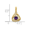 Gemstone Triangle Pendants