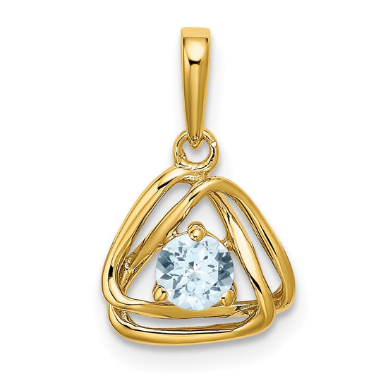 Gemstone Triangle Pendants